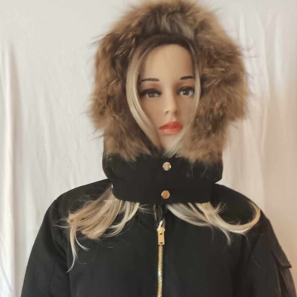 Bomber Down Jacket With Hood - Picture 1 of 5